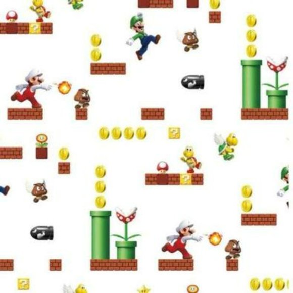 NWT Super Mario Peel and Stick Wallpaper RMK11189RL - Picture 6 of 6